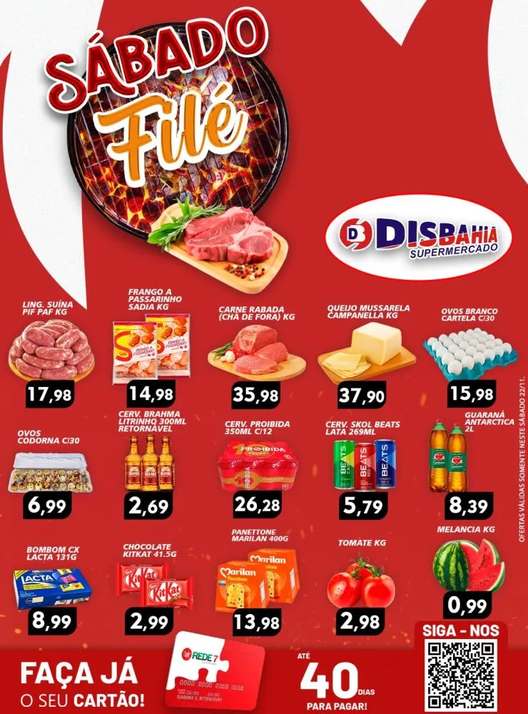 Ofertas: Sábado Filé do Disbahia Supermercado