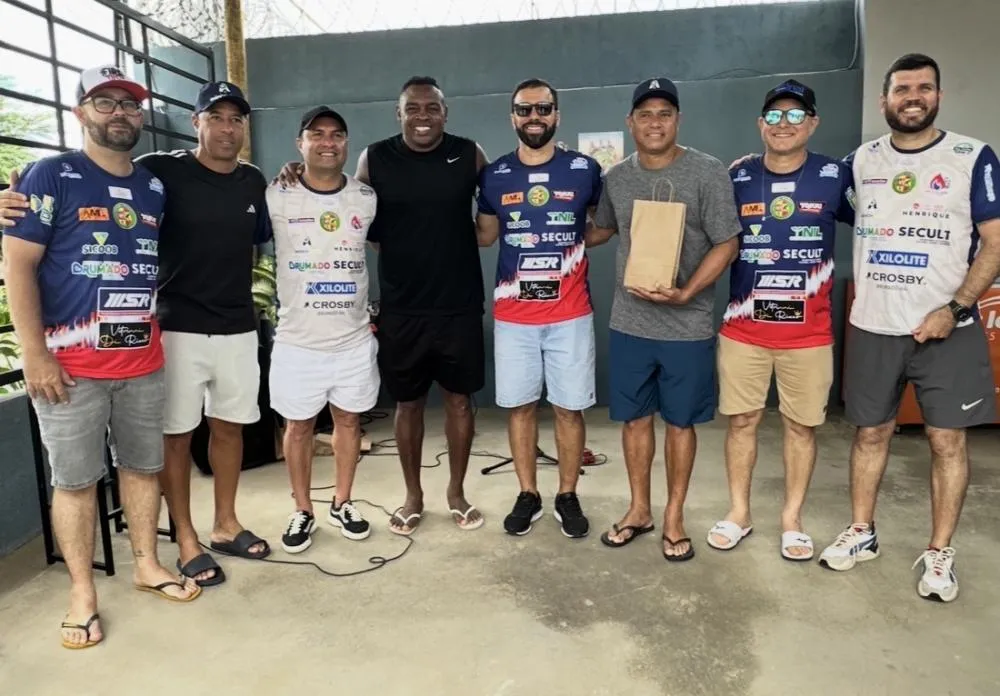 Futebol Solidário: Marcelo Ramos, Jorge Wagner e Obina destacam solidariedade durante encontro com torcedores em Brumado