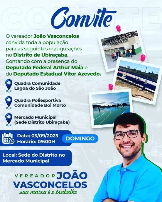 Brumado: Inaugurações no Distrito de Ubiraçaba trazem melhorias para a população