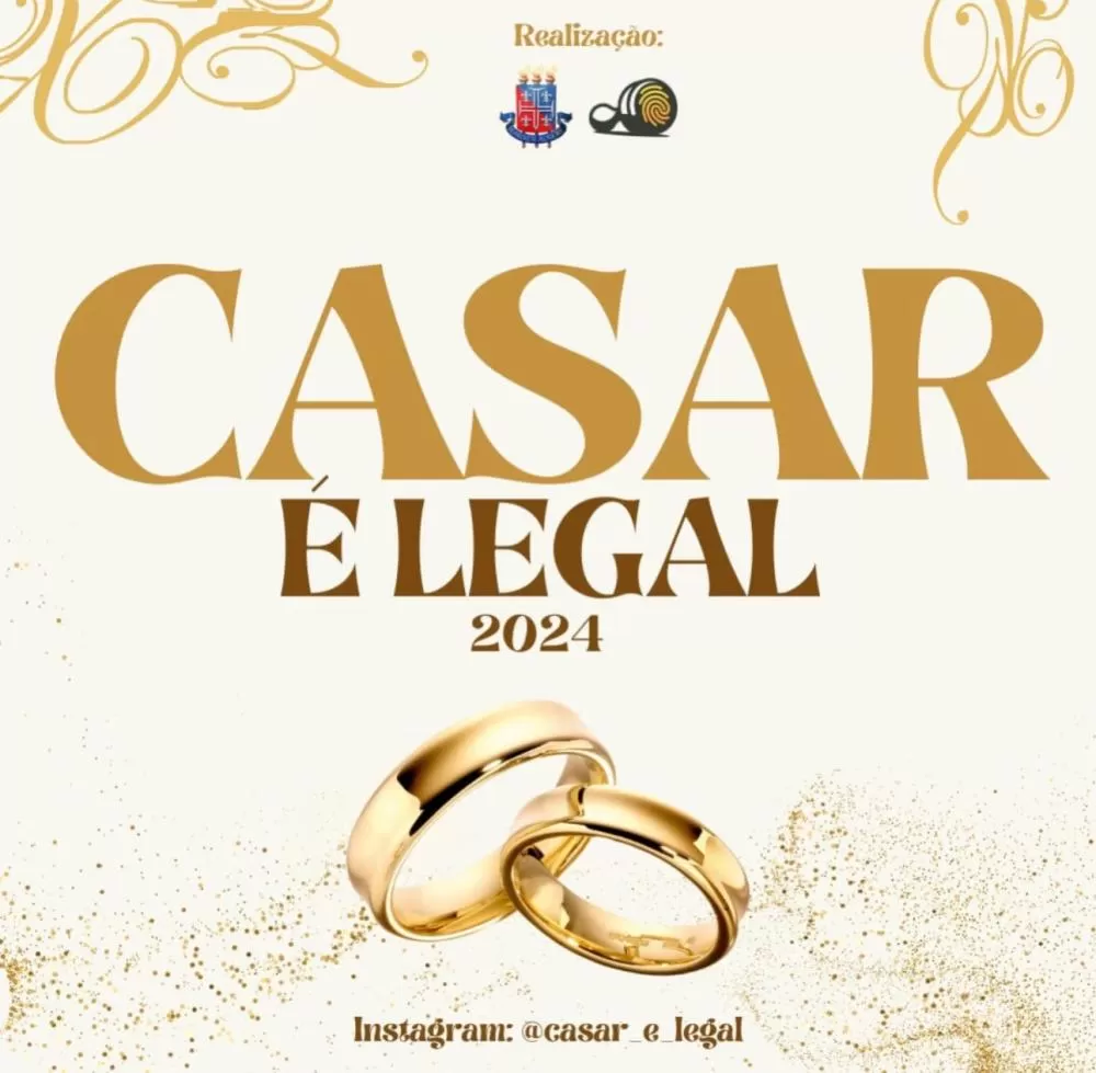 Brumado: Estão abertas as inscrições para a segunda edição do casamento coletivo gratuito do projeto 'Casar é Legal'