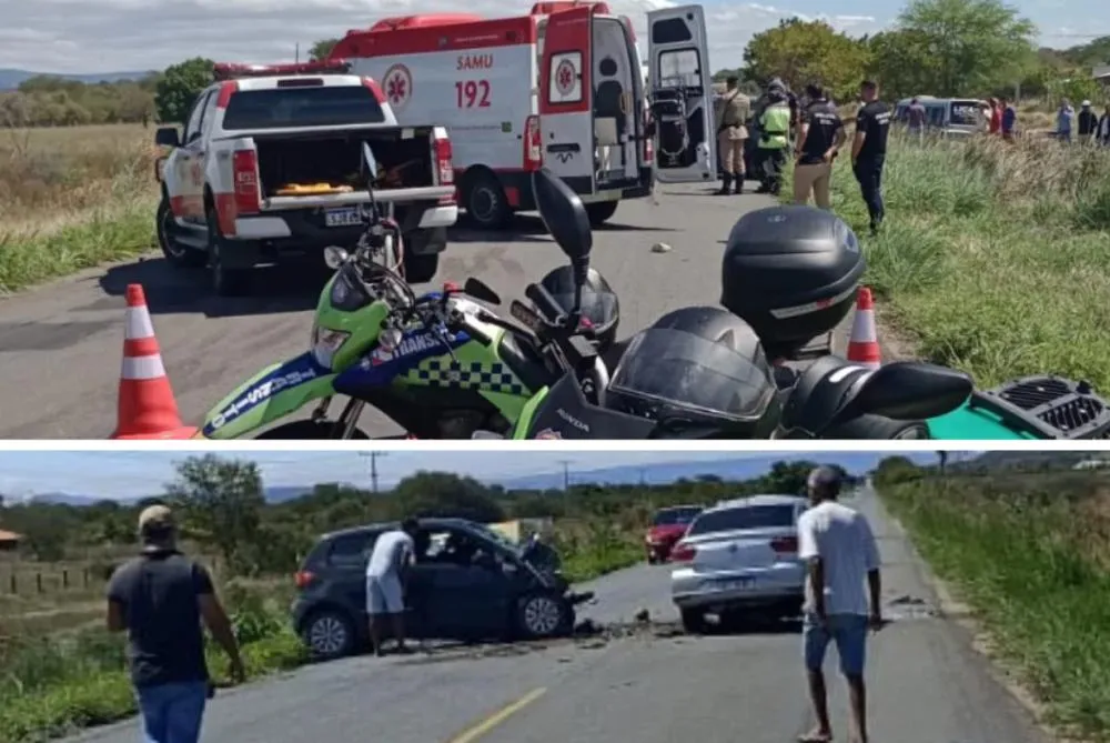 Grave acidente entre dois veículos deixa cinco mortos na BR-030, em Guanambi