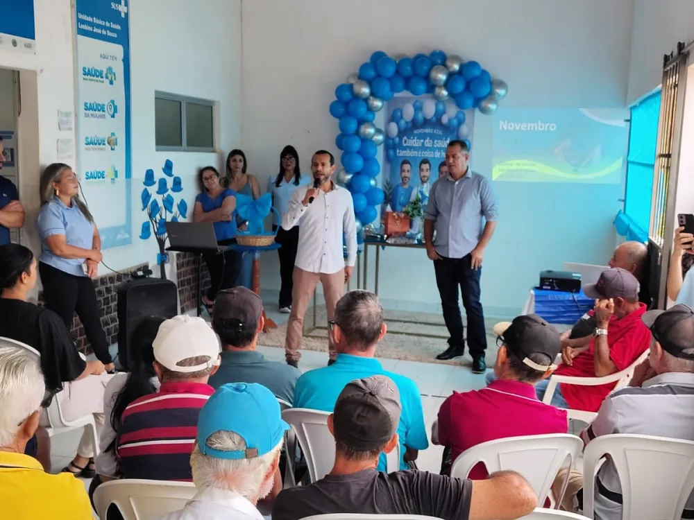 Secretaria de Saúde de Brumado promove encontro sobre prevenção do câncer de próstata no PSF da Lagoa Funda