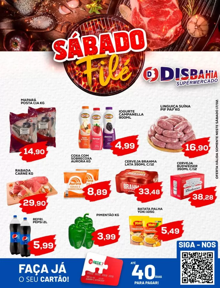 Ofertas: Sábado Filé do Disbahia Supermercado