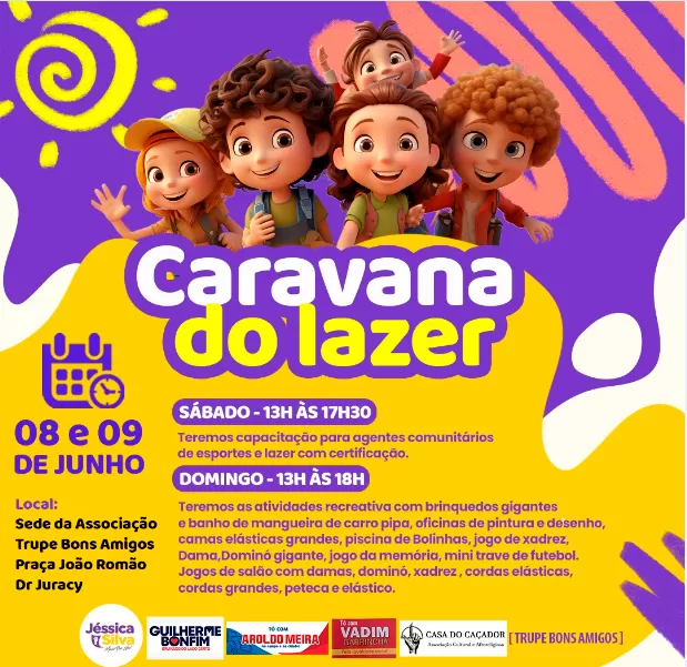Caravana do Lazer chega a Brumado com atividades e capacitação no Bairro Dr. Juracy