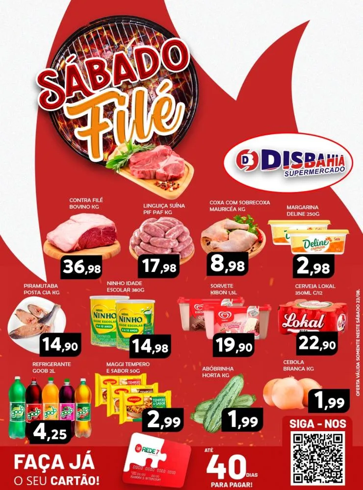 Ofertas: Sábado Filé do Disbahia Supermercado