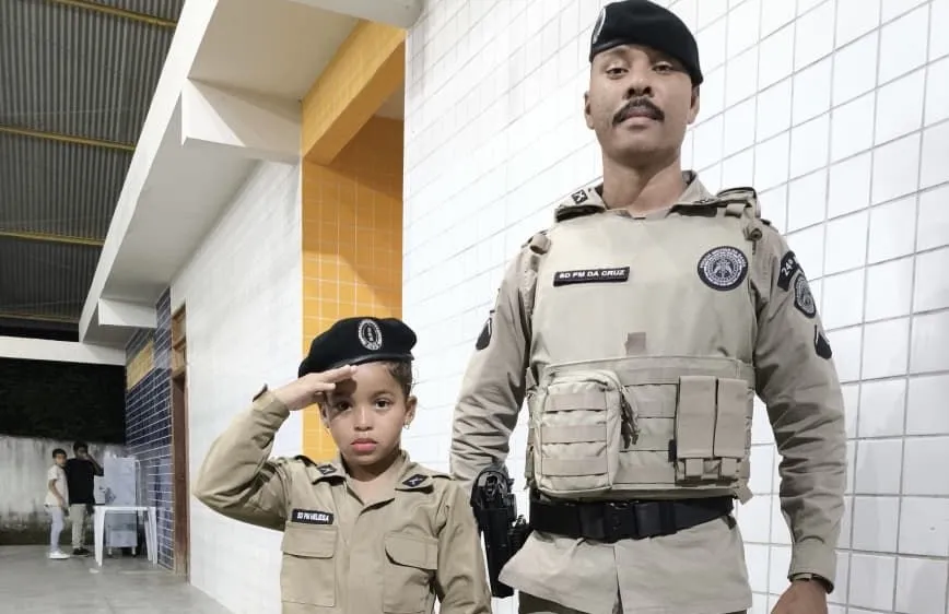 Polícia Militar realiza sonho de criança durante aniversário em Contendas do Sincorá