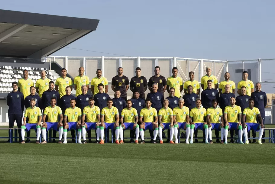 Foto oficial da Seleção Brasileira para a Copa do Mundo FIFA Qatar 2022
