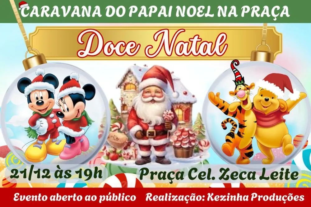 ‘Doce Natal’: Kezinha Produções anuncia volta da tradicional Caravana do Papai Noel