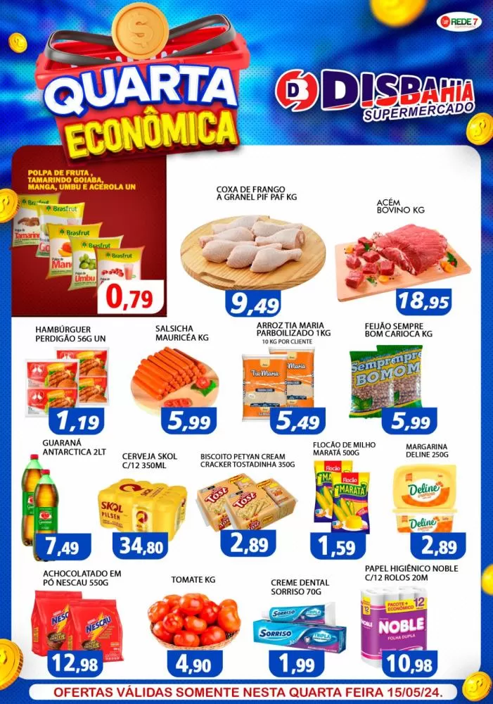 Economize na Quarta Econômica do Disbahia Supermercado!
