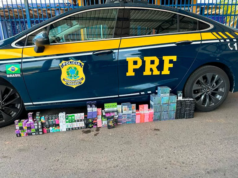 Ações da PRF de combate ao crime interceptam carga de cigarros eletrônicos no Oeste e Sudoeste da Bahia