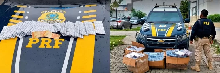 Apreensão de anfetaminas: PRF registra em 2022 mais de 200.000 unidades de comprimidos apreendidos na Bahia
