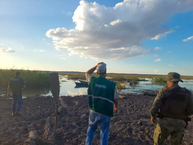 Cippa de Lençóis e Inema apreendem 100 metros de rede de pesca na Chapada