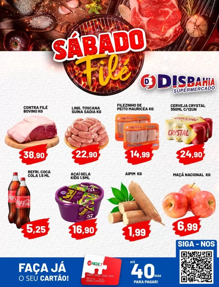 Ofertas: Sábado Filé do Disbahia Supermercado