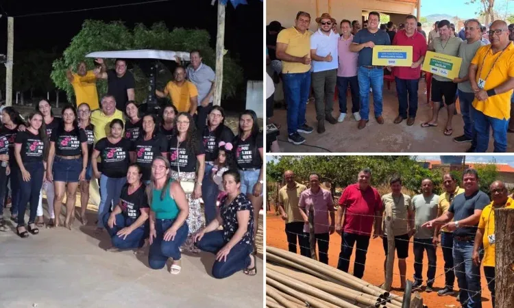 Deputado Marquinho Viana entrega trator e participa de ações em comunidades rurais de Livramento de Nossa Senhora