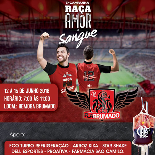 Torcida FLABRUMADO promove 'Raça, Amor e Sangue' para aumentar número de doadores de sangue 