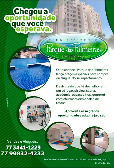 Brumado: Residencial Parque das Palmeiras lança preços especiais para compra ou aluguel de apartamentos