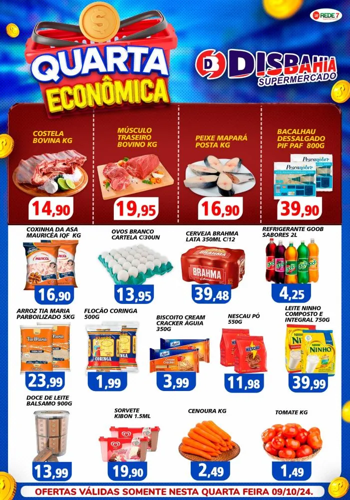Economize na Quarta Econômica do Disbahia Supermercado!