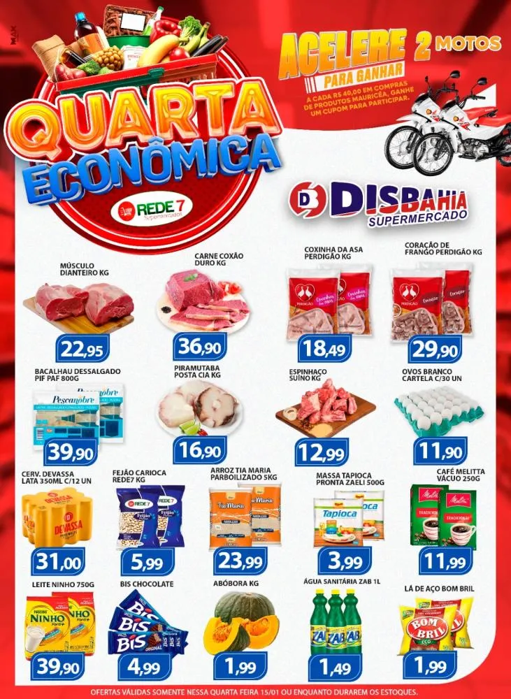 Economize na Quarta Econômica do Disbahia Supermercado!