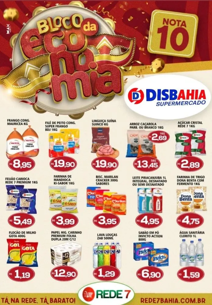Bloco da Economia do Disbahia Supermercado