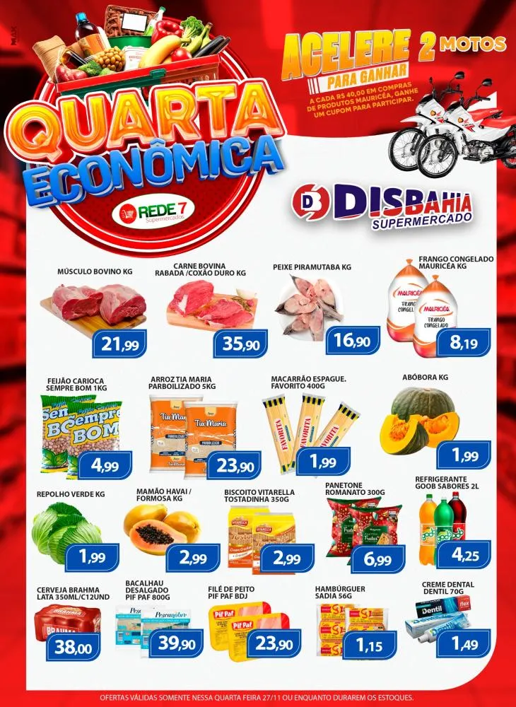 Economize na Quarta Econômica do Disbahia Supermercado!