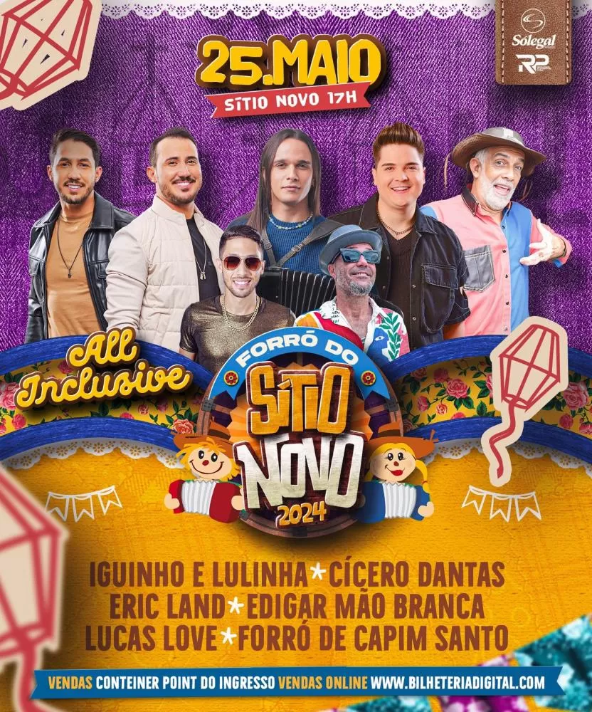 Brumado: Atrações Divulgadas para o Forró do Sítio Novo 2024