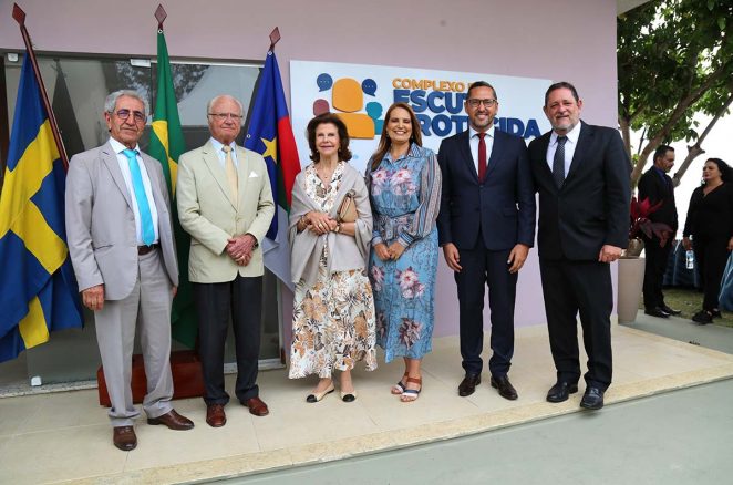 Conquista: Complexo de Escuta Protegida recebe visita histórica do casal real da Suécia