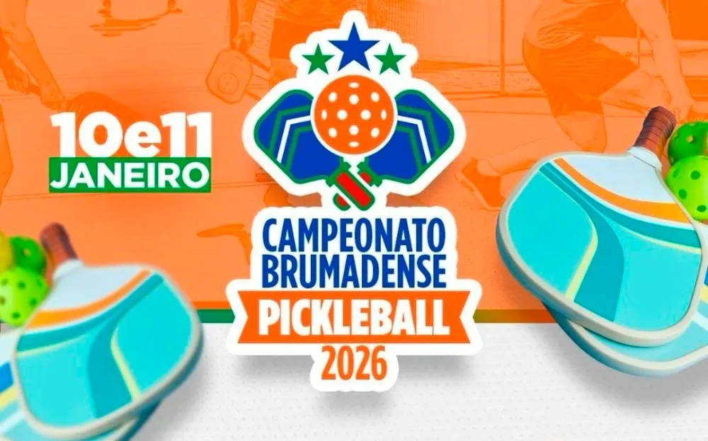 Inscrições abertas para o Campeonato Brumadense de Pickleball 2026