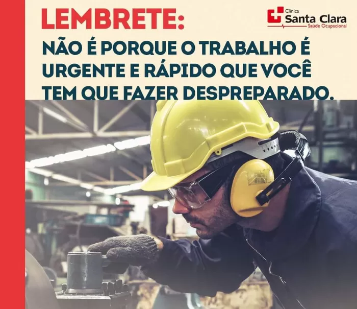 Cliníca Santa Clara alerta para a necessidade do uso de equipamentos de proteção