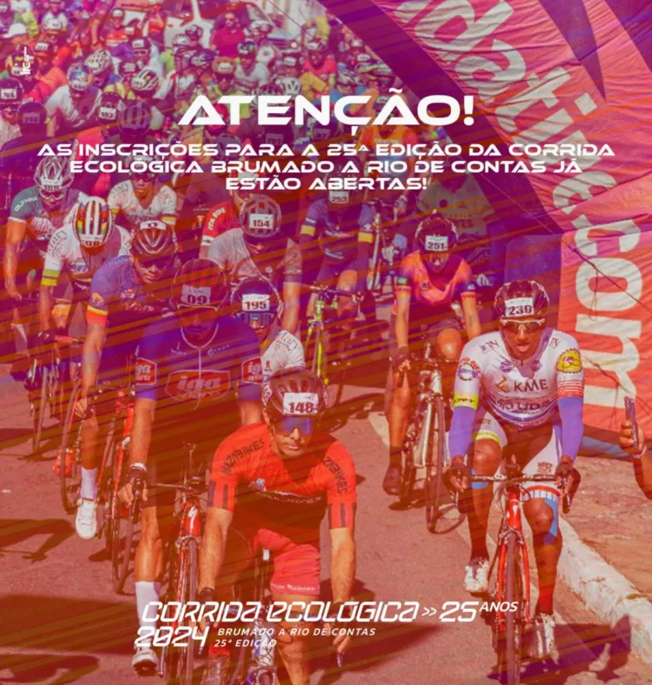 As inscrições para a 25ª edição da Corrida Ecológica Brumado a Rio de Contas já estão abertas