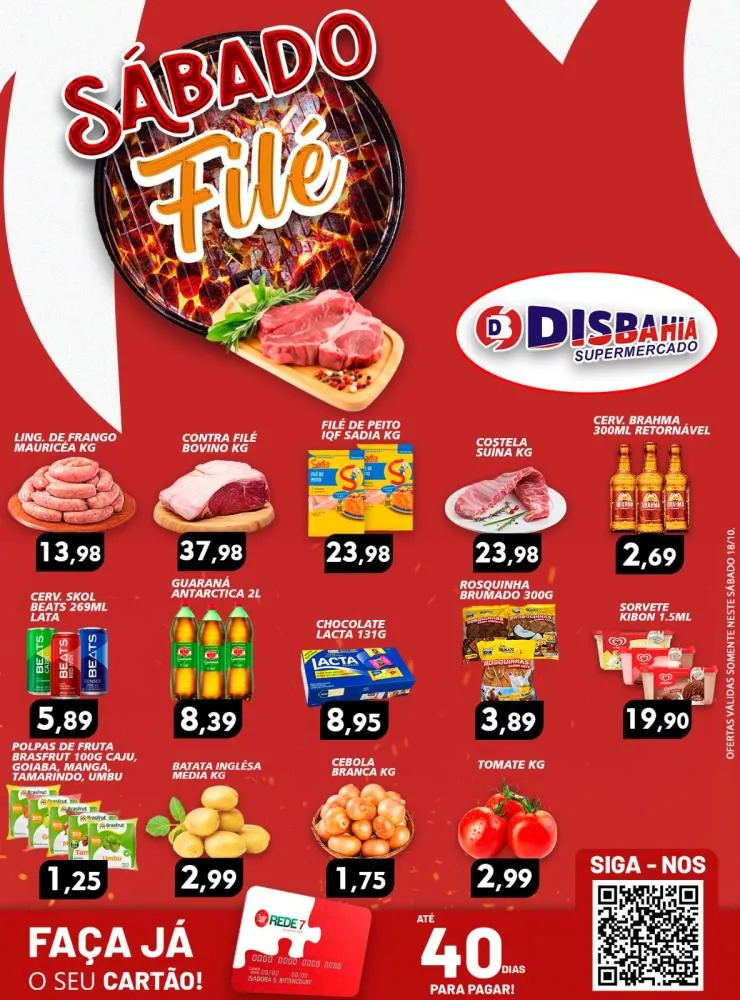 Ofertas: Sábado Filé do Disbahia Supermercado