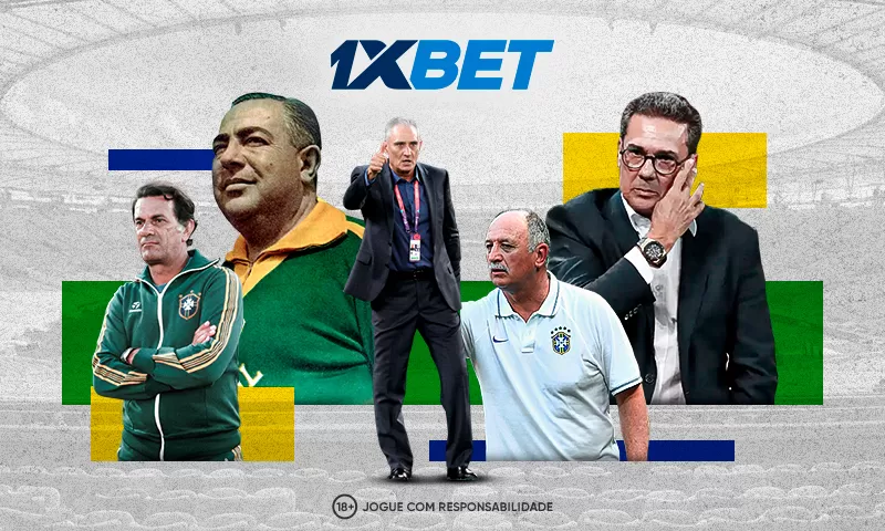 Os 5 melhores treinadores na história do Brasil segundo a 1xBet