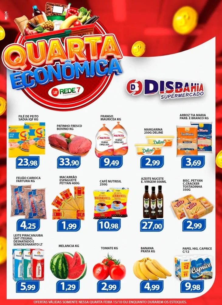 Venha fazer suas compras na Quarta Econômica do Disbahia Supermercado 
