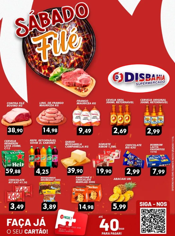 Ofertas: Sábado Filé do Disbahia Supermercado
