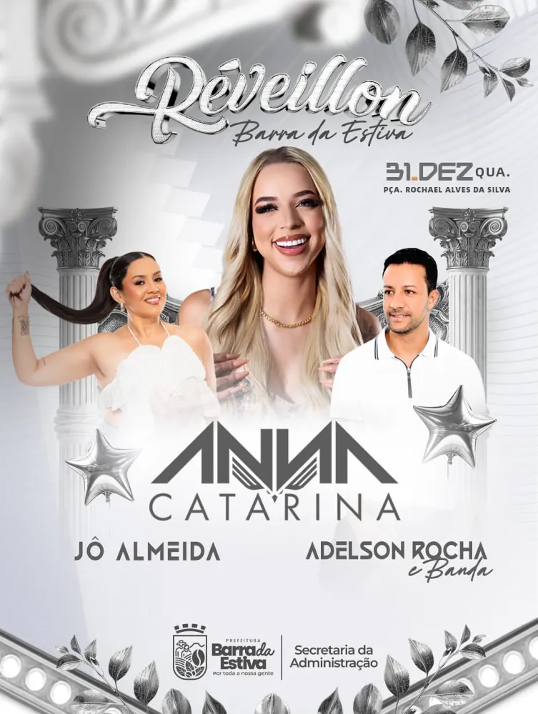 Prefeitura confirma atrações do Réveillon 2026 em Barra da Estiva