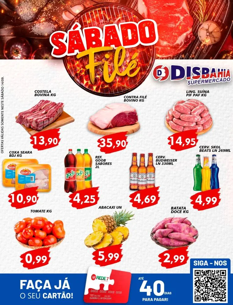 Ofertas: Sábado Filé do Disbahia Supermercado