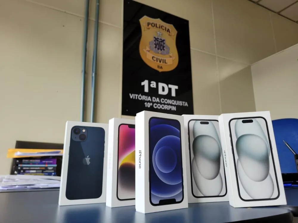 Polícia Civil identifica estelionatários em golpe do cartão virtual, recupera 10 iPhones e indicia 14 pessoas