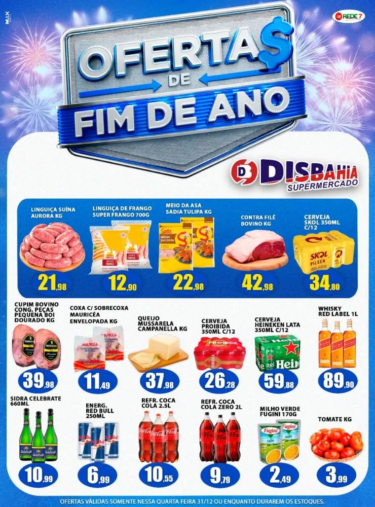 Ofertas de Fim de Ano do Disbahia Supermercado 