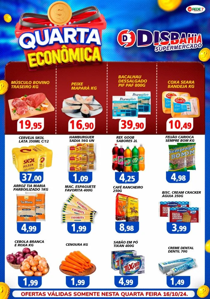 Economize na Quarta Econômica do Disbahia Supermercado!