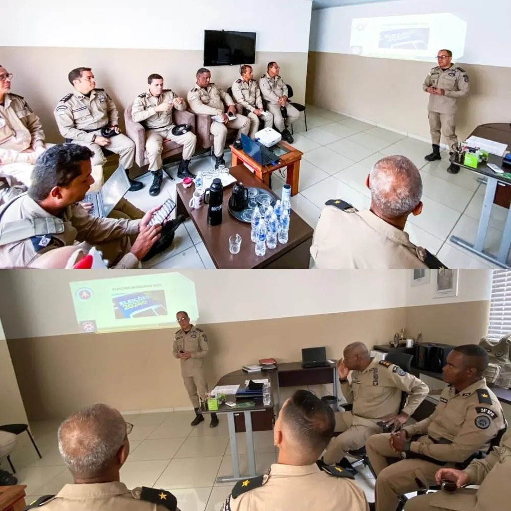 Brumado: 24º BPM realiza planejamento estratégico para garantir segurança nas eleições municipais deste domingo