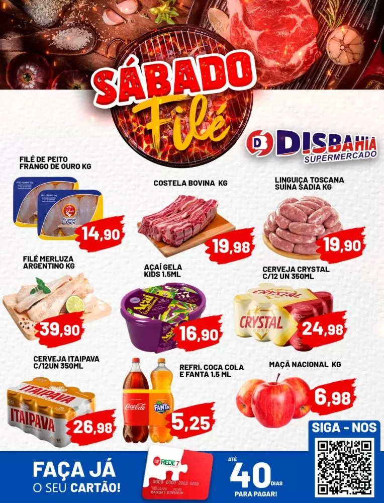 Ofertas: Sábado Filé do Disbahia Supermercado