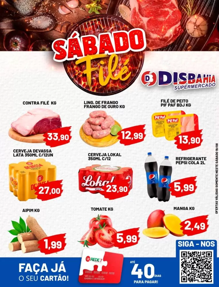 Ofertas: Sábado Filé do Disbahia Supermercado