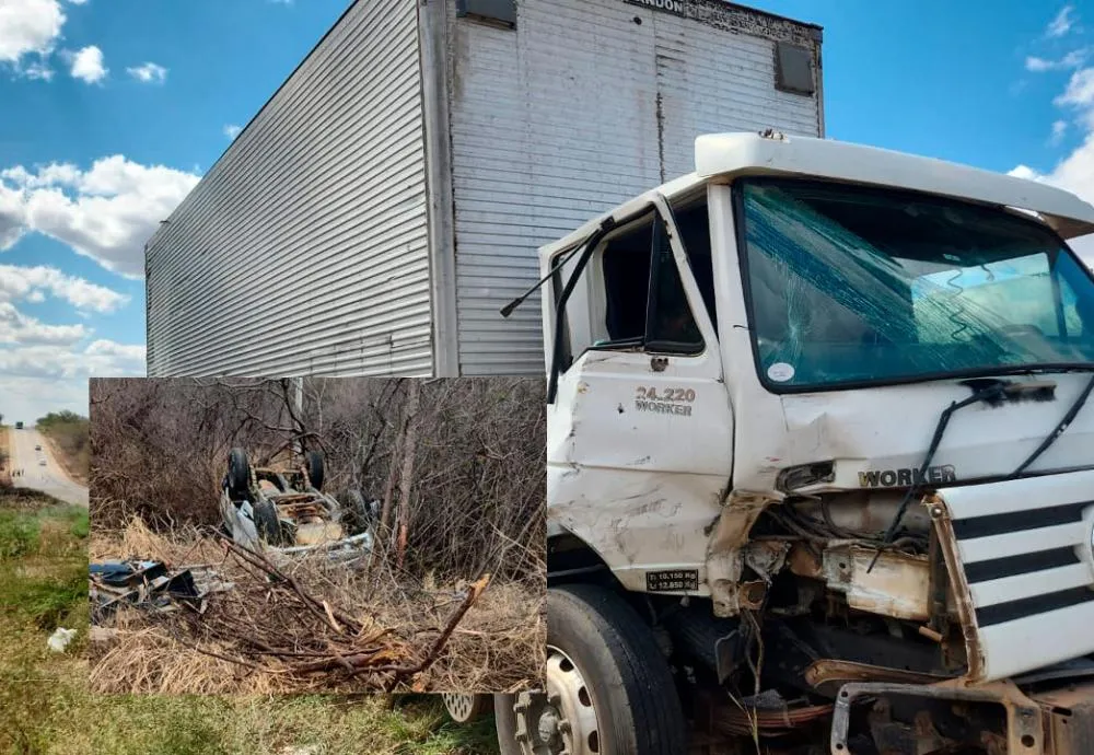Polícia Rodoviária Estadual atende ocorrência de colisão traseira na BA-262, em Brumado