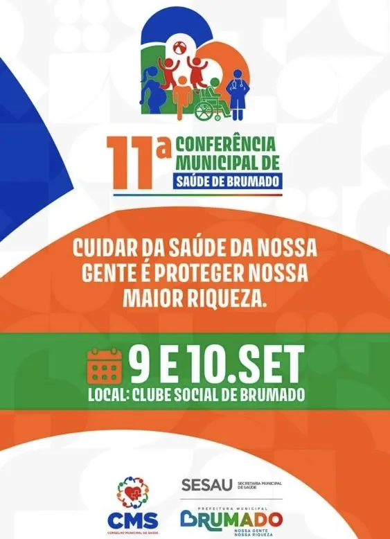Brumado realizará 11ª Conferência Municipal de Saúde nos dias 9 e 10 de setembro
