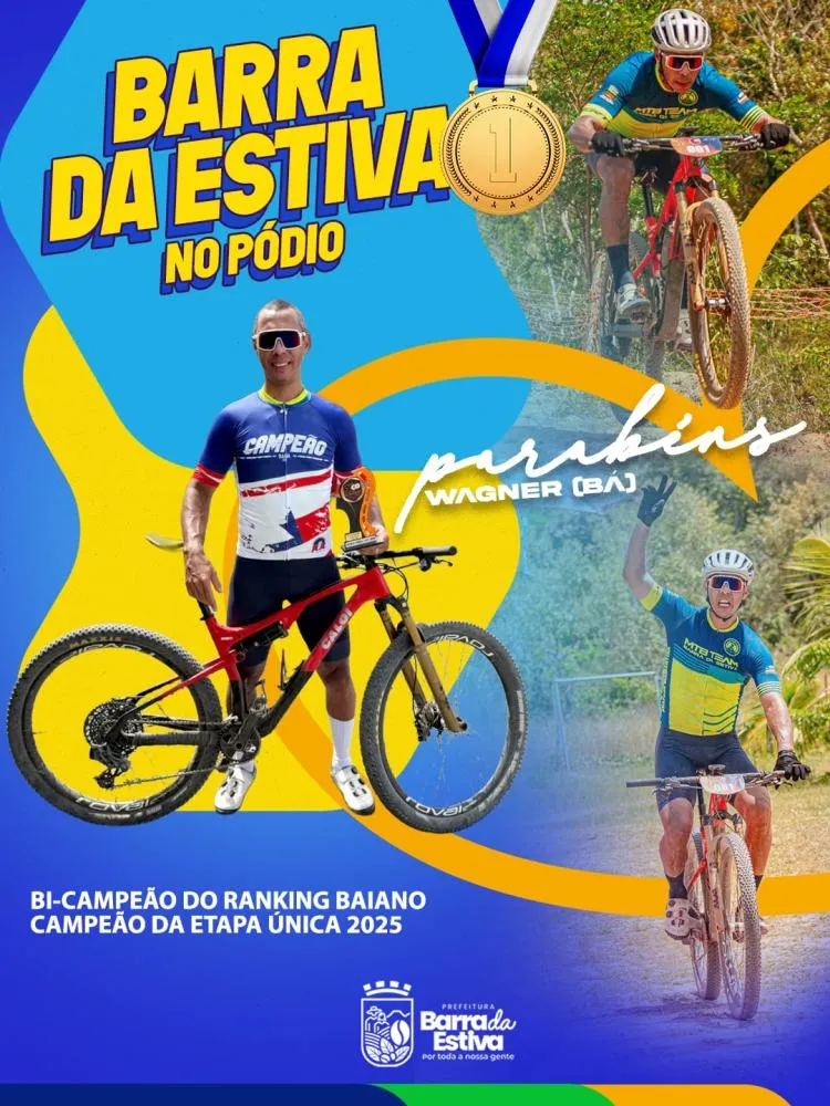 Ciclista Wagner conquista bi-campeonato do Ranking Baiano 2025 e coloca Barra da Estiva no topo do esporte estadual