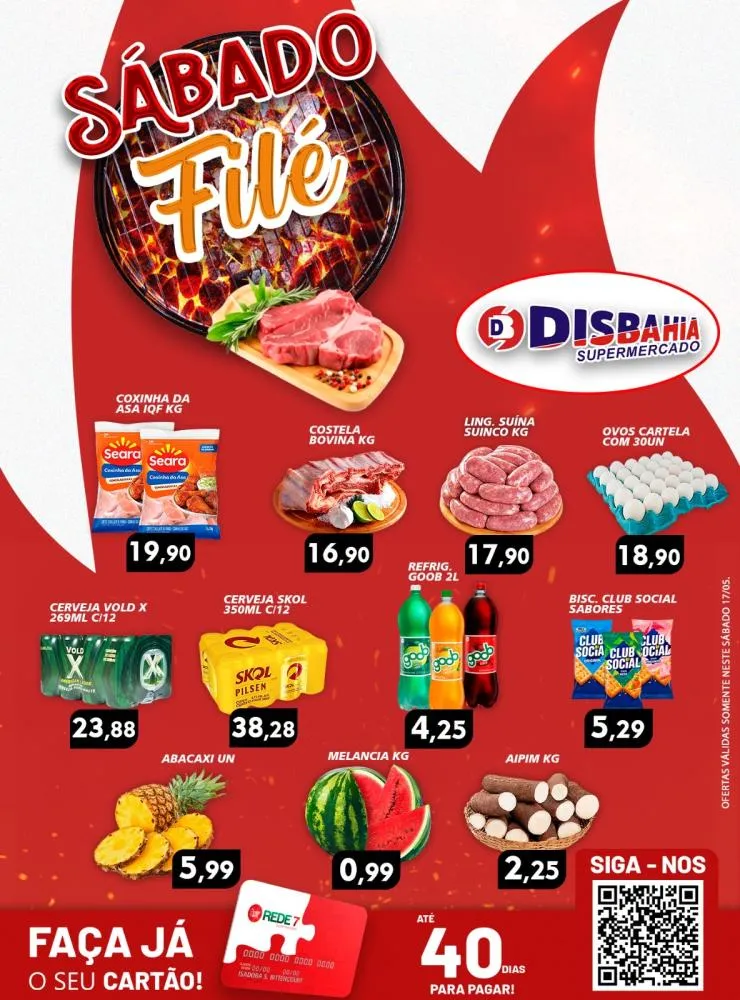 Ofertas: Sábado Filé do Disbahia Supermercado