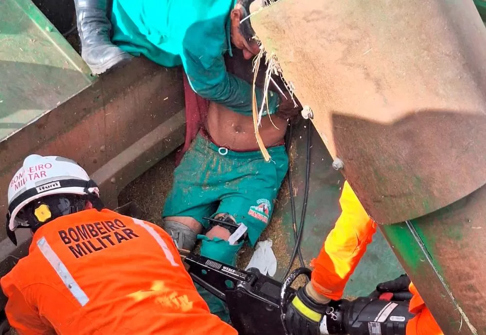 Trabalhador é resgatado após acidente em fazenda de Luís Eduardo Magalhães