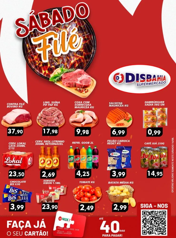 Ofertas: Sábado Filé do Disbahia Supermercado