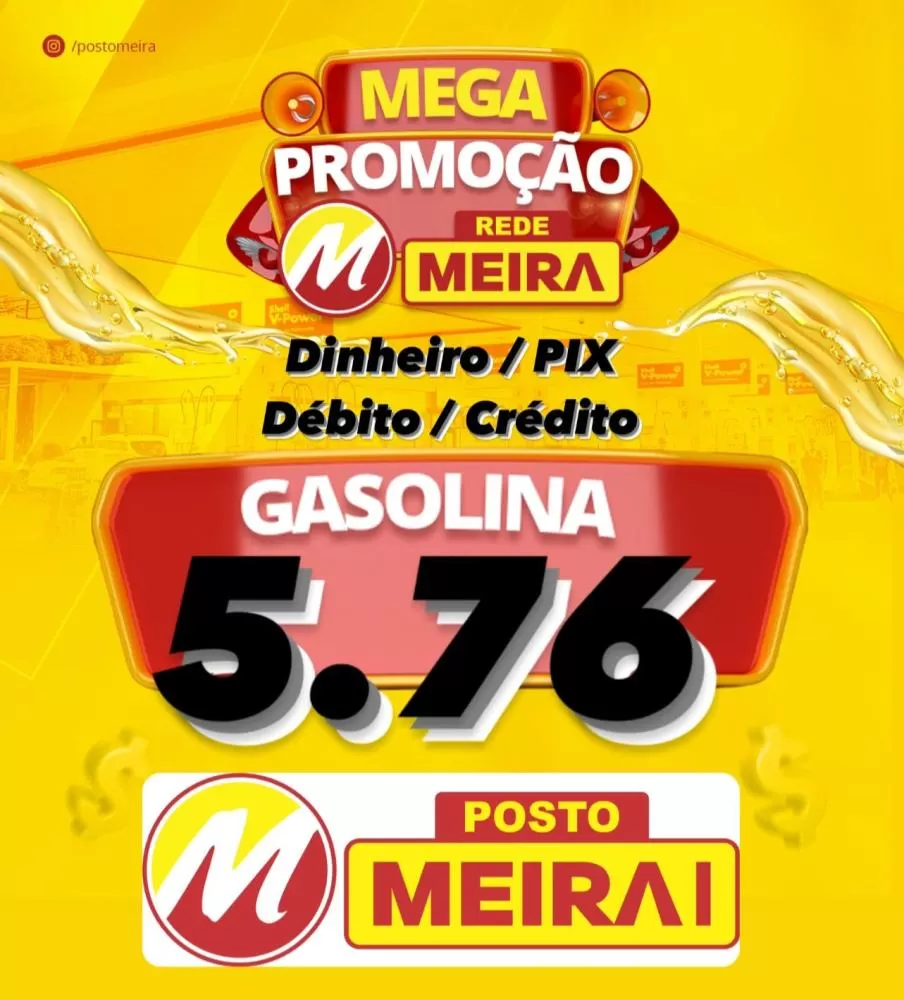 Abasteça seu veículo no Posto Meira