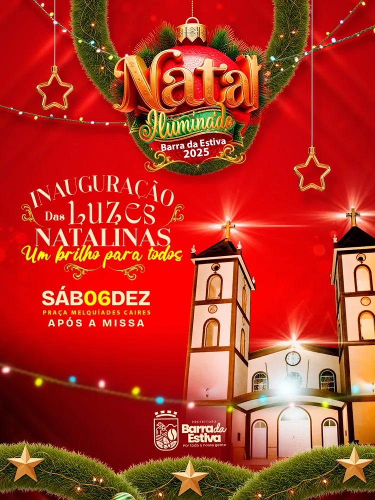 Barra da Estiva inaugura iluminação natalina neste sábado