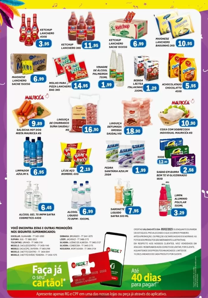 Folia de Ofertas no Disbahia Supermercado Rede 7